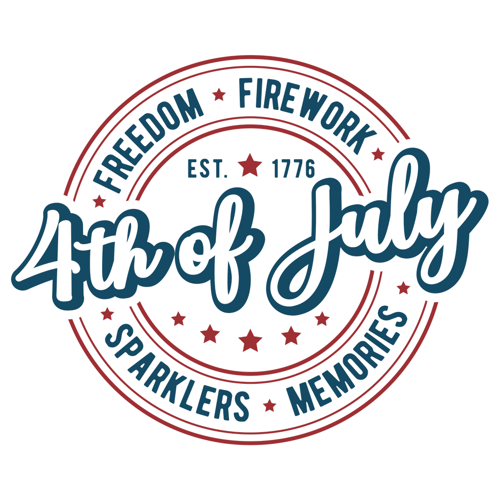 4th of July Badge DTF Transfer