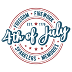 4th of July Badge DTF Transfer