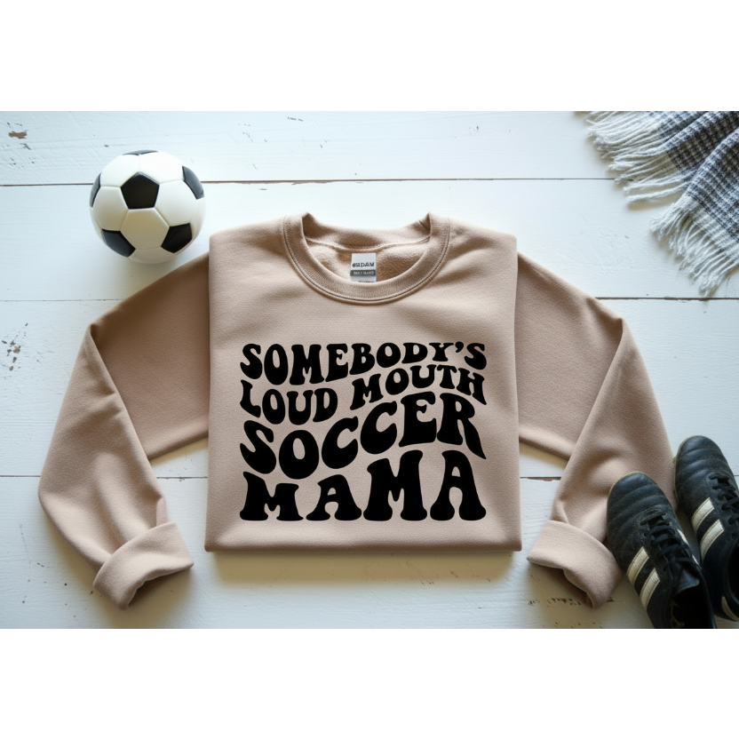 Somebody’s Loud Mouth Soccer Mama DTF Transfer