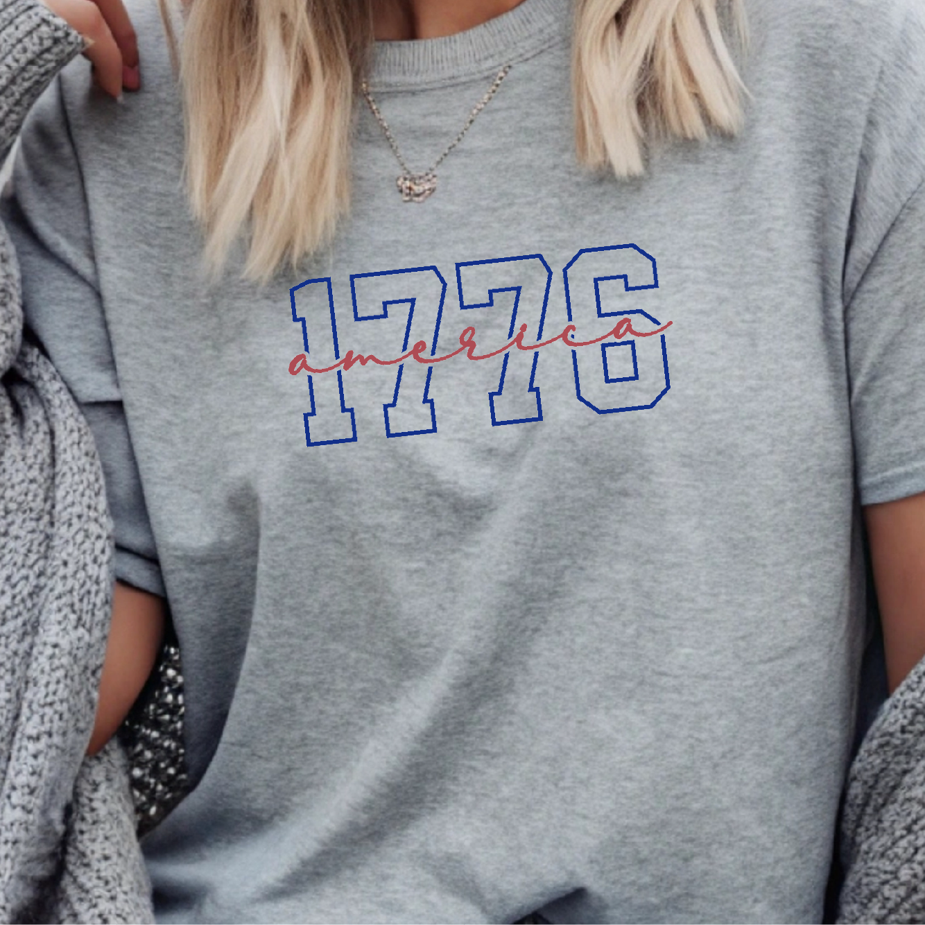 1776 America DTF Transfer – Patriotic Fourth of July Design