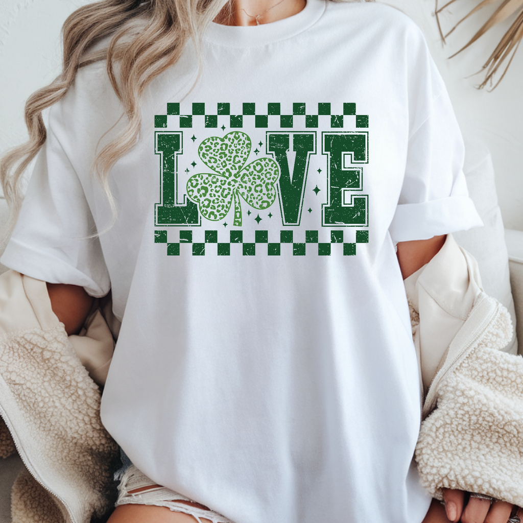 Lucky Clover DTF Transfer – St. Patrick’s Day Design