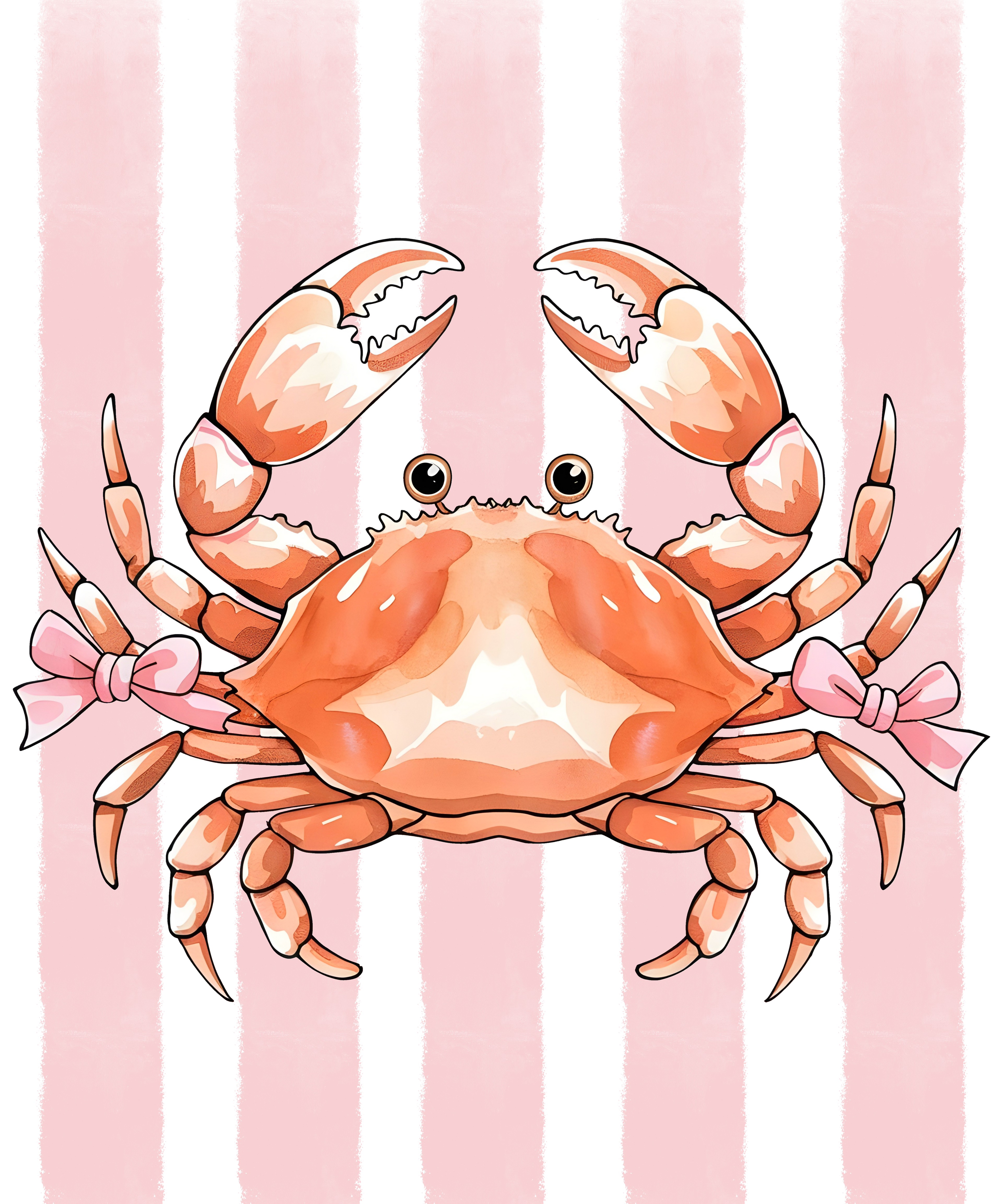 Cute Crab DTF Transfer