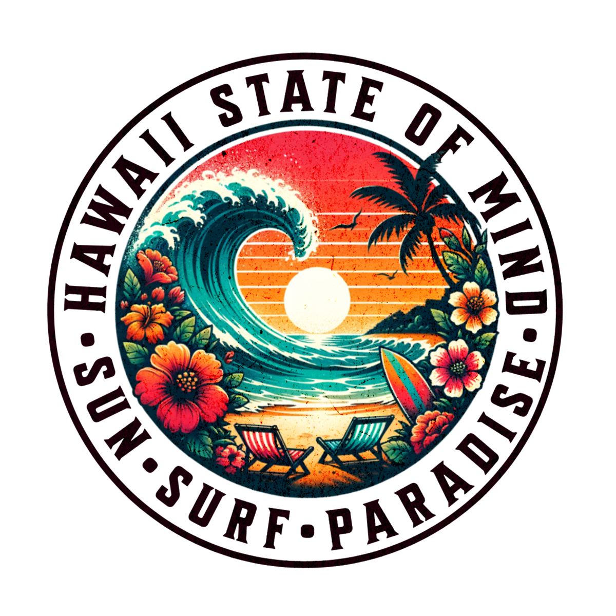 Hawaii State of Mind DTF Transfer