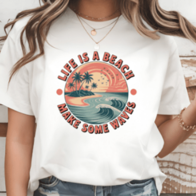 Life Is a Beach DTF Transfer