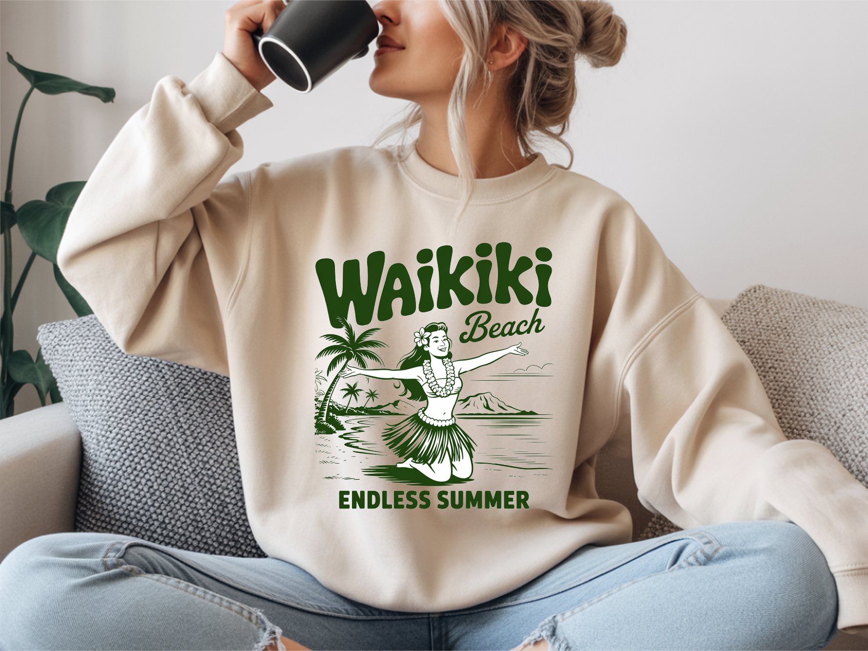 Waikiki Beach – Endless Summer DTF Transfer