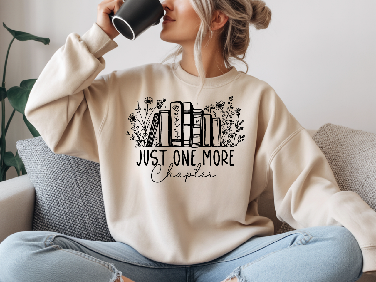 Just One More Chapter Floral-DTF Heat Transfer