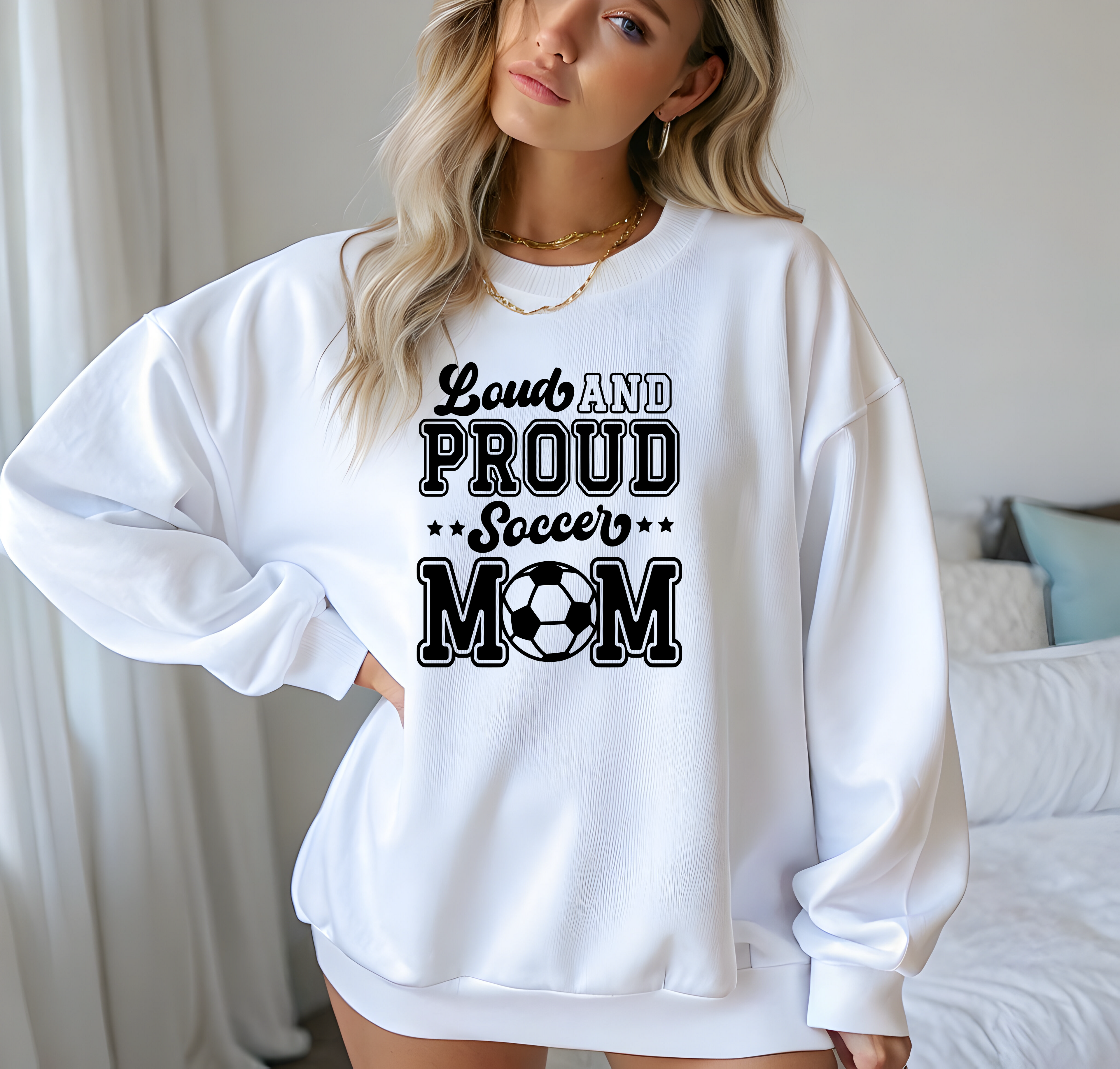 Loud and Proud Soccer Mom DTF Transfer