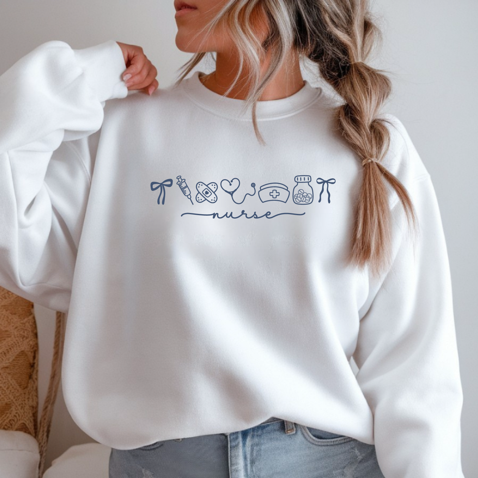 Nurse Icons DTF Transfer – Minimal Medical Design