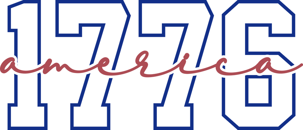 1776 America DTF Transfer – Patriotic Fourth of July Design