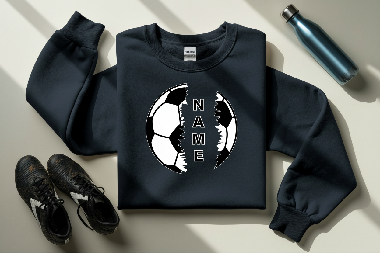 Personalized Soccer Name DTF Transfer – Custom Soccer Design
