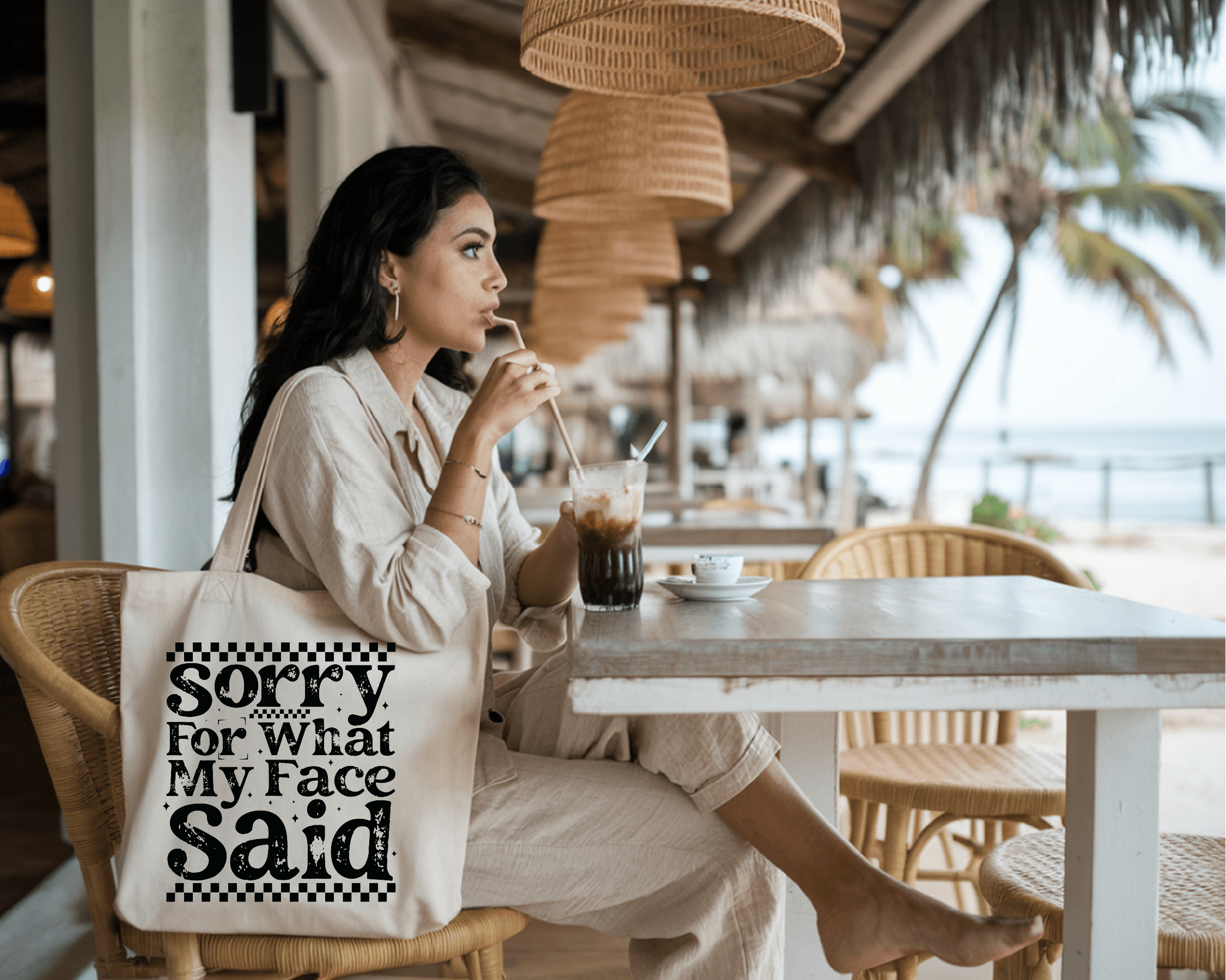 Sorry For What My Face Said DTF Transfer