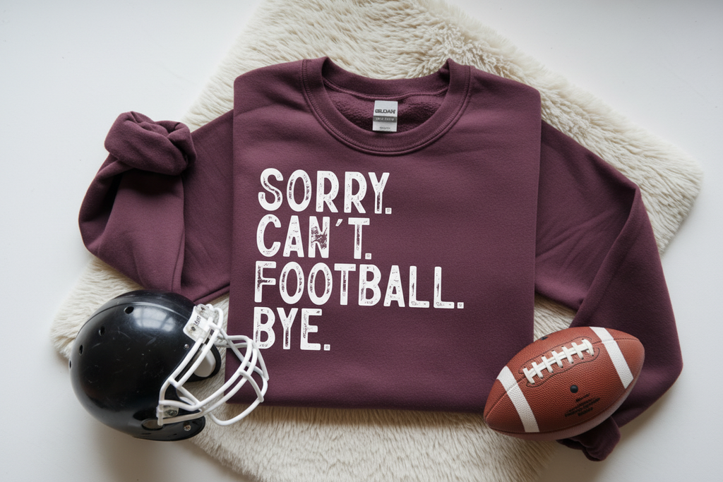 Sorry Can’t Football Bye DTF Transfer